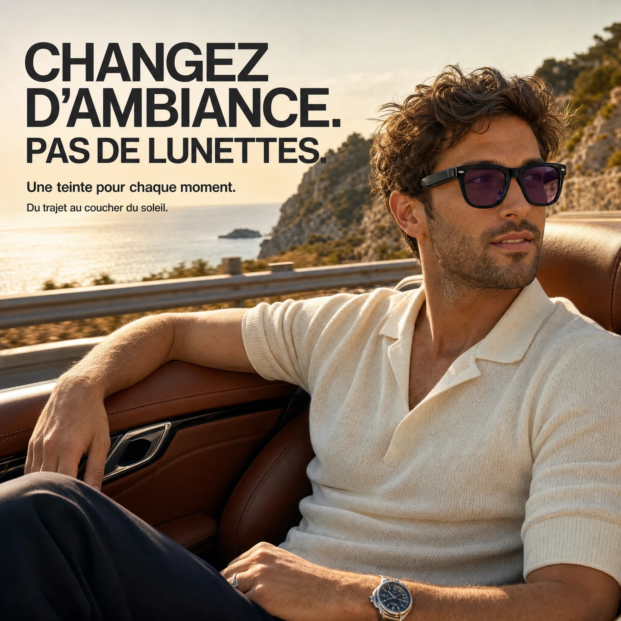 Move Shift — Lunettes intelligentes à teinte adaptative