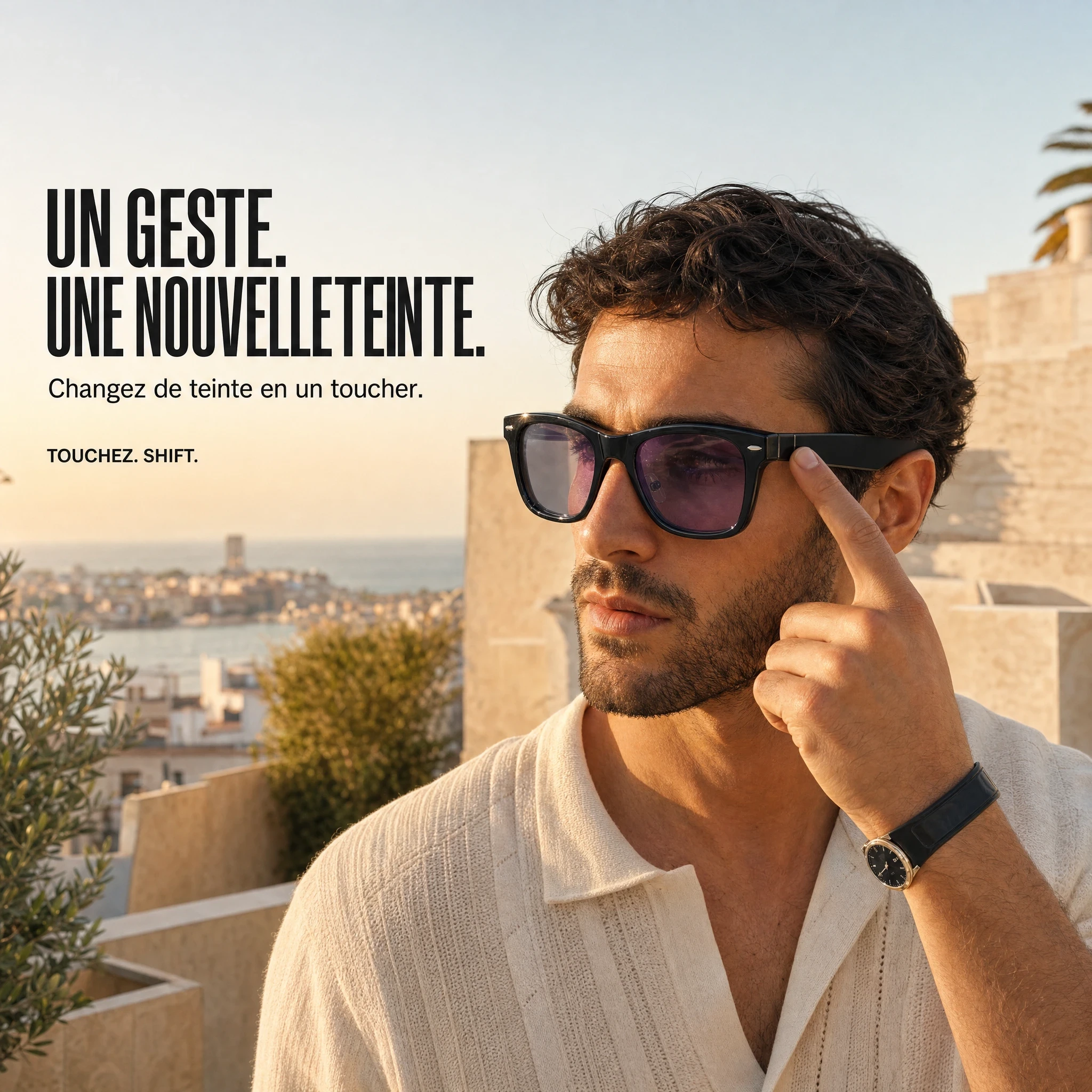Move Shift — Lunettes intelligentes à teinte adaptative